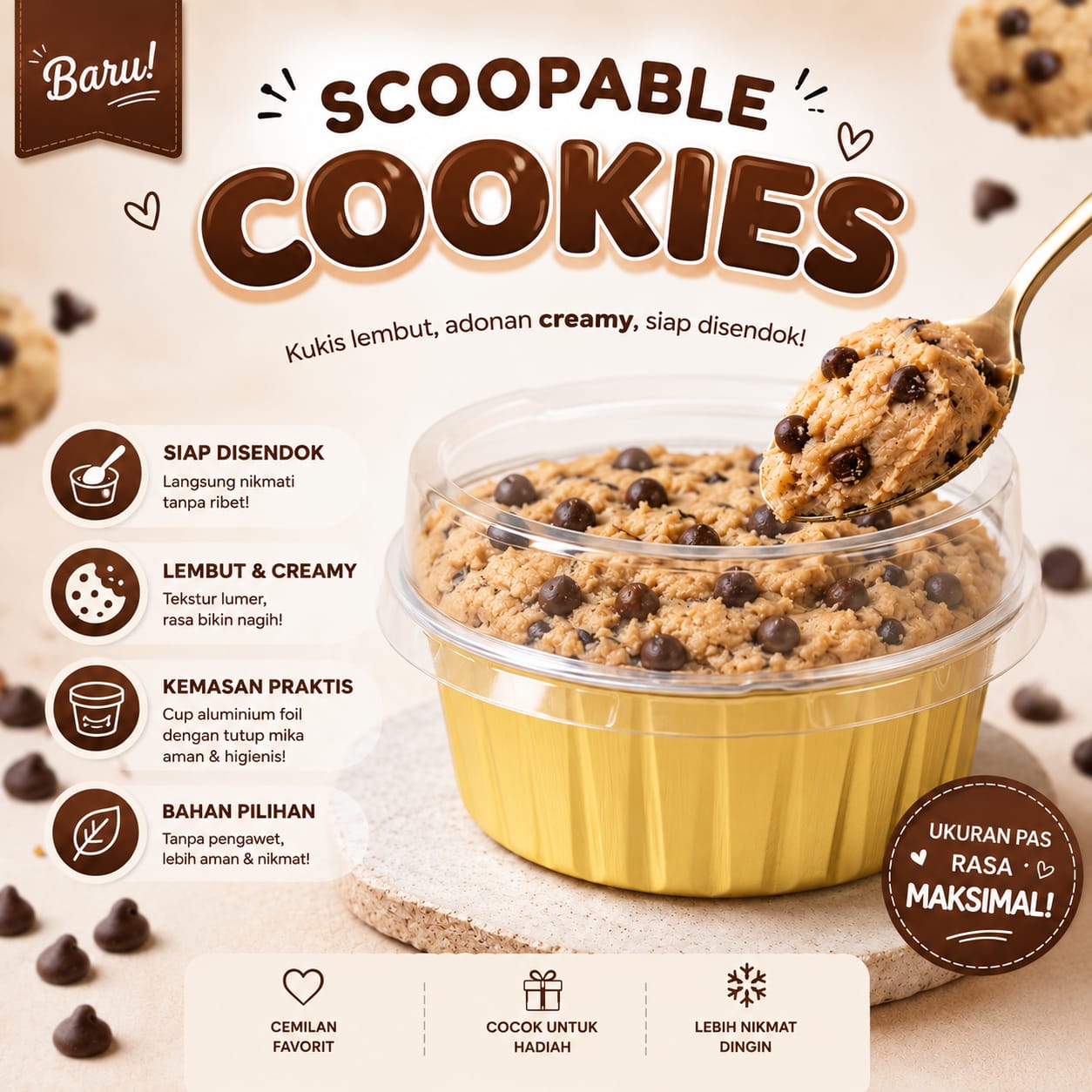 Scoopable Cookies