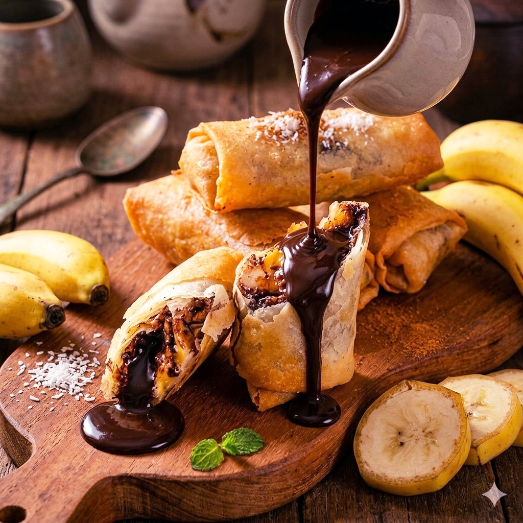 Lumpia Pisang Coklat