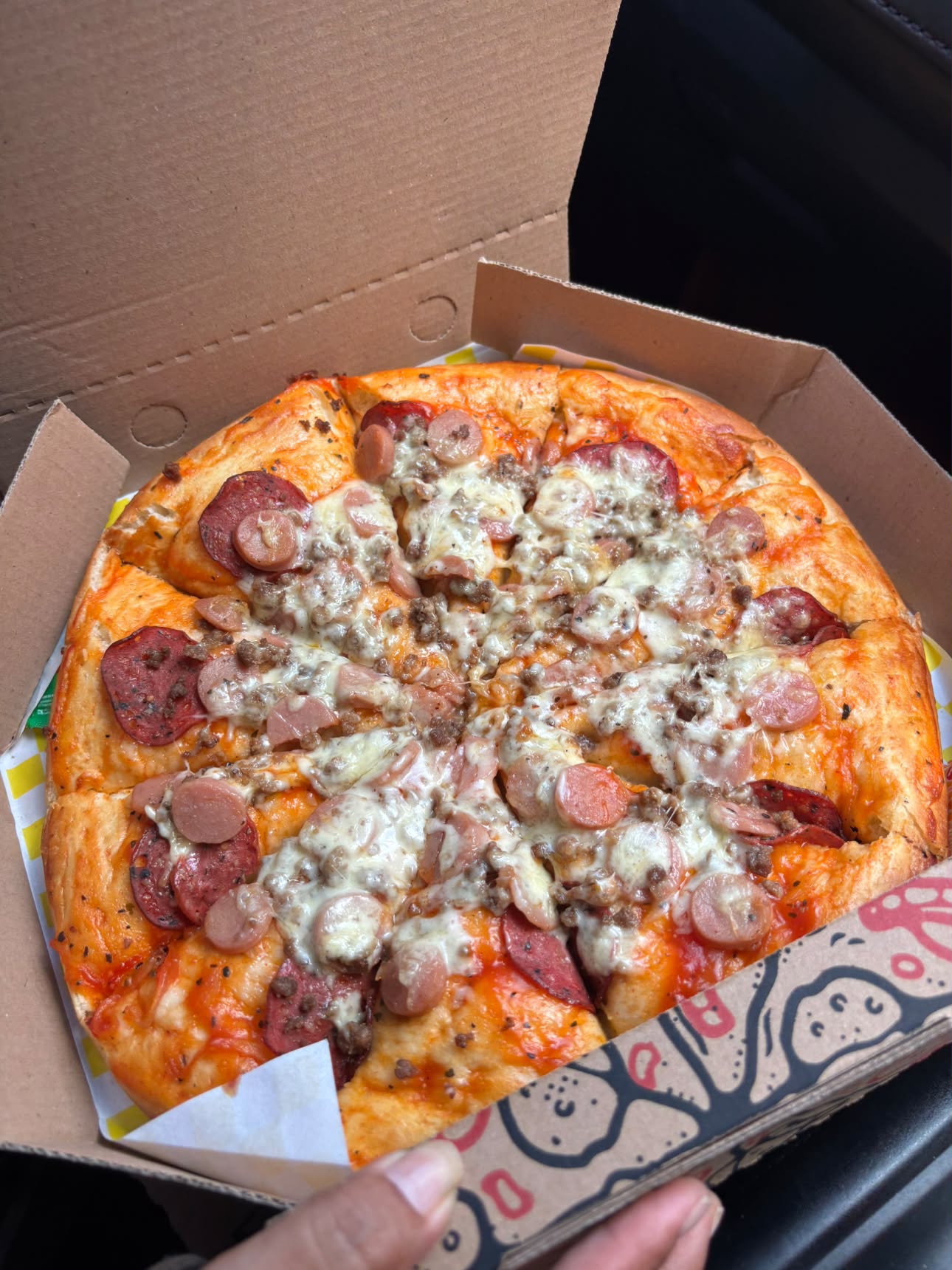 Pizza Sosis Papperoni Ukuran 15CM