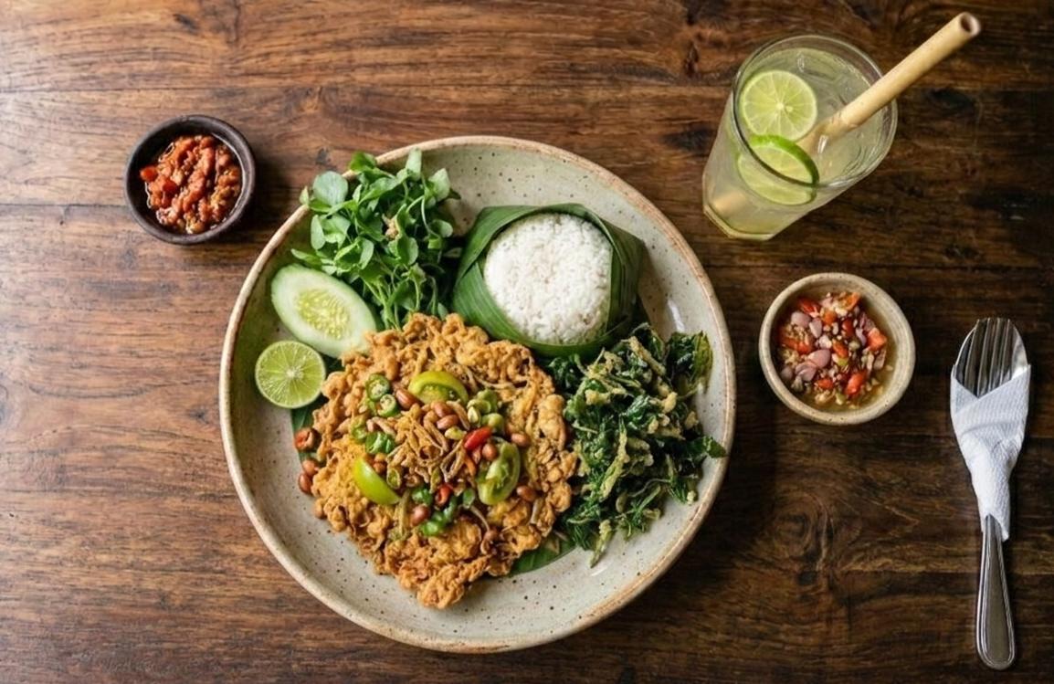 Nasi Telur Kribo Sambal Gongso + Jukut Goreng