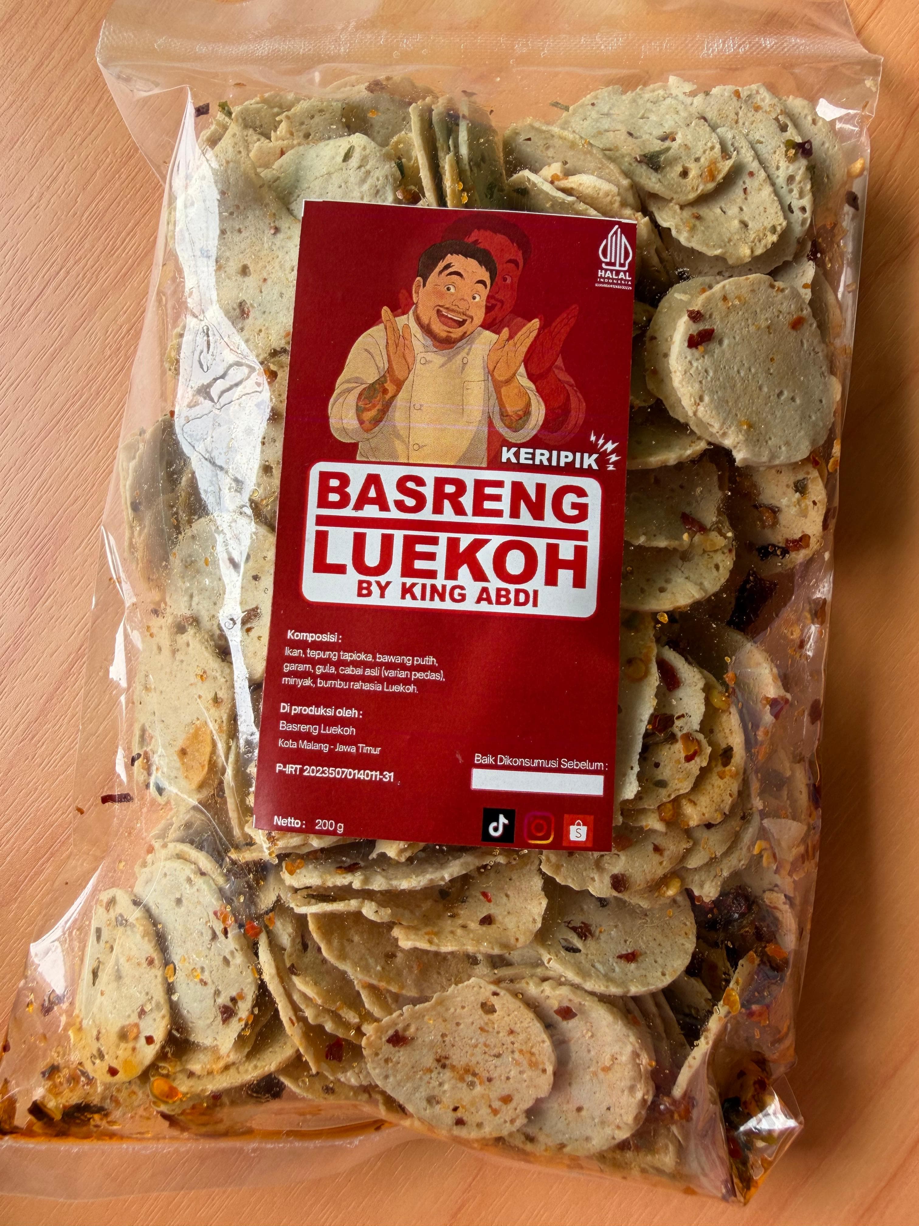 Kripik Basreng Koin Chili Oil
