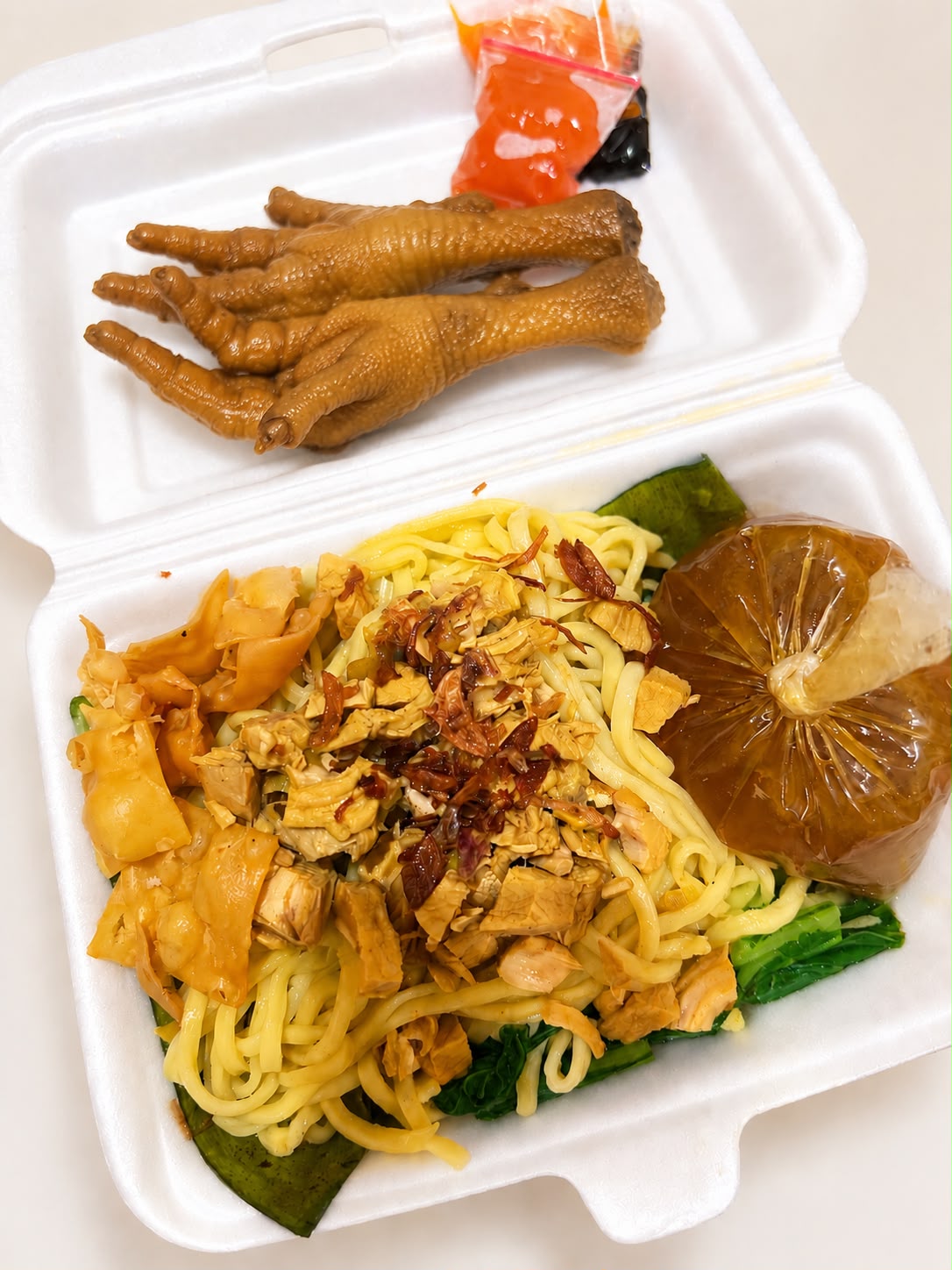 Mie Ayam + Topping Ceker